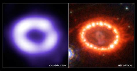 Timelapse Shows The Glowing Wreckage From Supernova 1987a Expanding Outward Over 30 Years