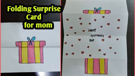 Folding Surprise Card Youtube