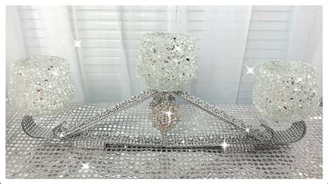 Diy Dollar Tree Glam Crushed Glass Candle Holder Totally Dazzled T