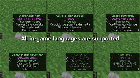 Subtitle Color Highlights Minecraft Texture Pack