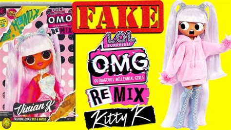 Unboxing Weird Fake Dolls Fake Lol Omg Remix Kitty K Fake Lol Omg Vs Real Lol Omg Yayday Tv