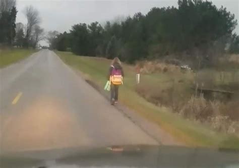 dad makes daughter walk 5 miles to school as punishment for bullying country roads bullying dads