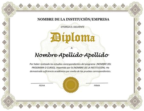 Descargar Plantillas De Word Diplomas Diploma Certificado Plantilla Porn Sex Picture