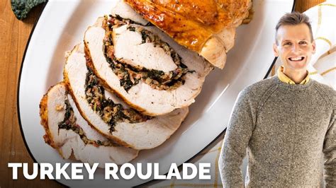 Turkey Roulade With Bacon And Kale Stuffing Youtube