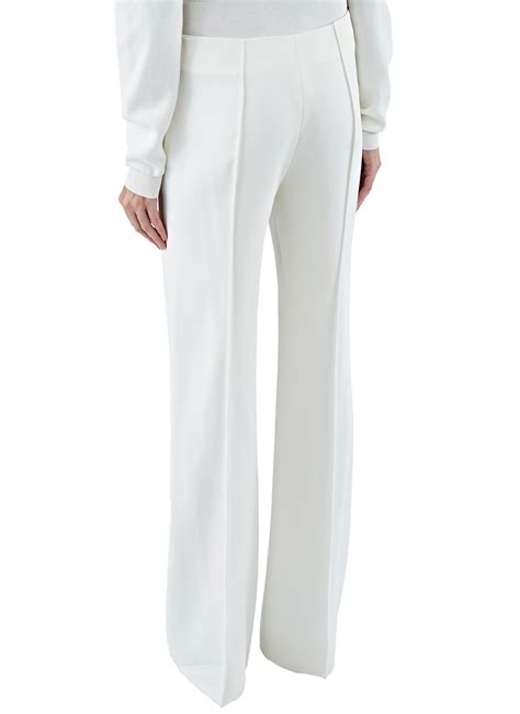 Agnona Synthetic Womens Wide Leg Pants In Off White Lyst