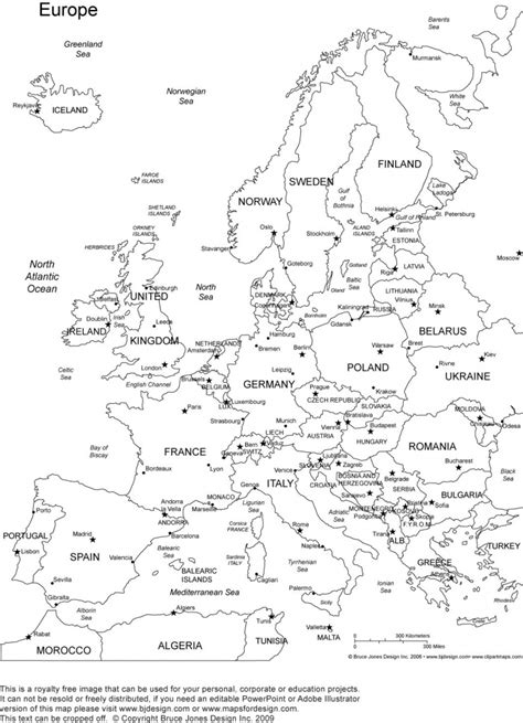 Map Of Europe For Kids Printable Free Printable Maps