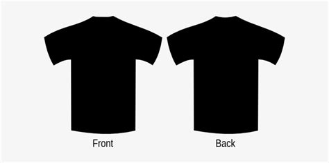 Black T Shirt Template Png