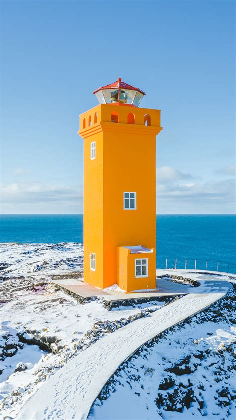 Svörtuloft Lighthouse At The Western Tip Of The Snæfellsnes Peninsula