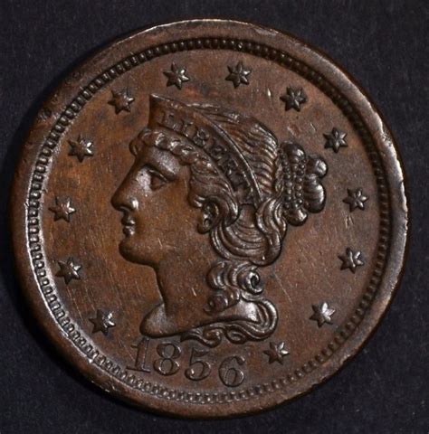 1856 Large Cent Ch Bu