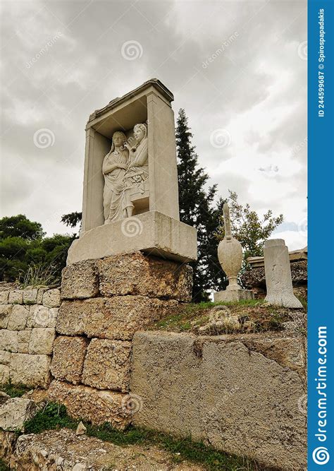 The Archaeological Site Of Kerameikos In Athens Greece Stock Image