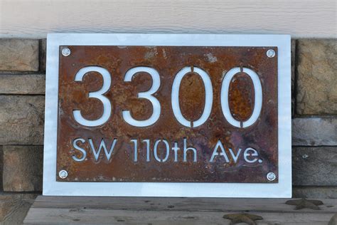 Personalized Address Number Street Name Sign House And Street Address