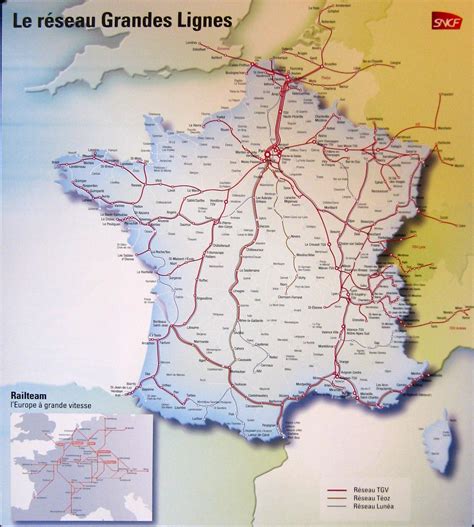 Rail Travel In France Map United States Map