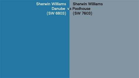 Sherwin Williams Danube Vs Poolhouse Side By Side Comparison