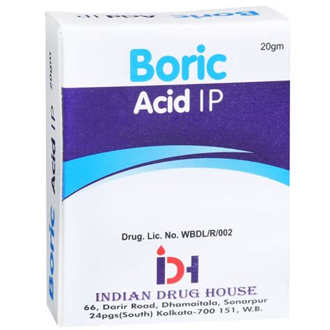 Buy Boric Acid Ipidh 20 G Online At Best Price In India Flipkart
