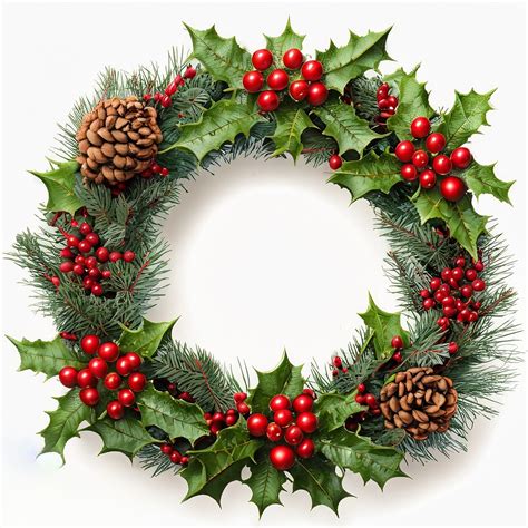 Download Ai Generated Christmas Wreath Royalty Free Stock Illustration