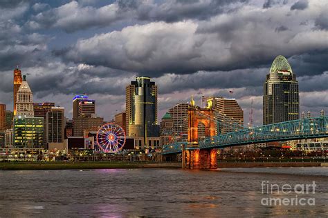 Cincinnati Ohio Skyline Photograph By Teresa Jack Fine Art America