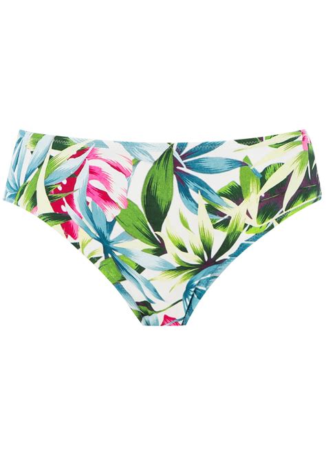 Langkawi White Mid Rise Bikini Brief From Fantasie