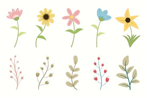 Spring Flowers Vector Art Icons And Graphics For Free Download