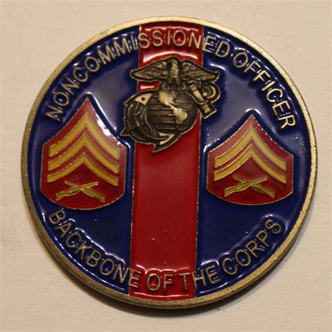 Non Commissioned Officer Nco Backbone Marine Challenge Coin Rolyat