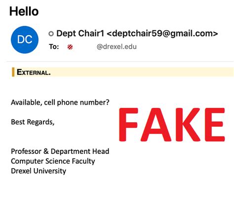 Debunking Email Scams Information Technology Drexel University