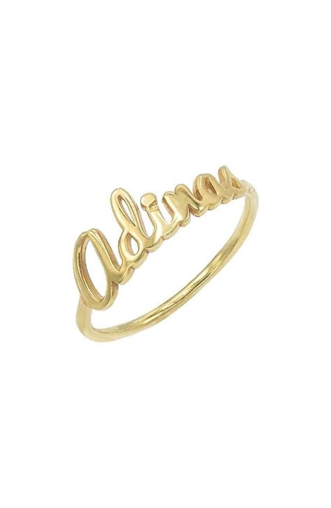 Adinas Jewels Personalized Script Name Ring The Best Personalized