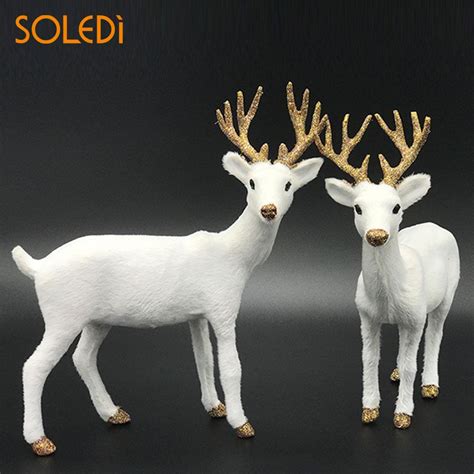 5 out of 5 stars (91) 91 reviews. Christmas Dolls White Reindeer Xmas White Deer Elk Plush ...