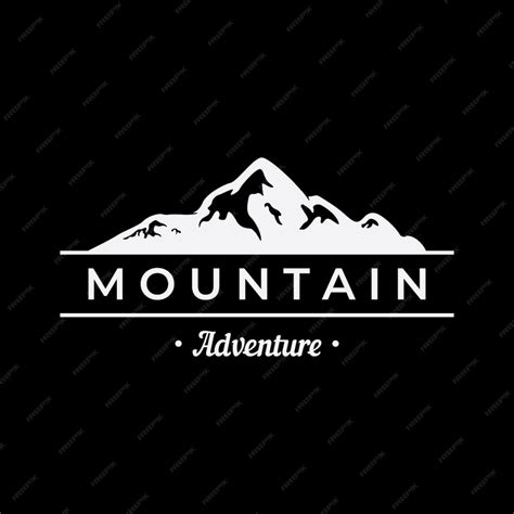 Premium Vector Logo Design Of Mountains Or Mountains Silhouettes