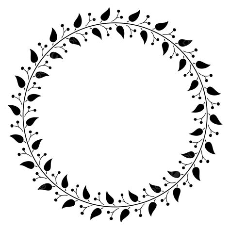 Gambar Ilustrasi Vektor Bingkai Bunga Lingkaran Pernikahan Berbatasan