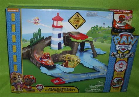 Paw Patrol Skye And Zumas Lighthouse Rescue Track Set With Light Up