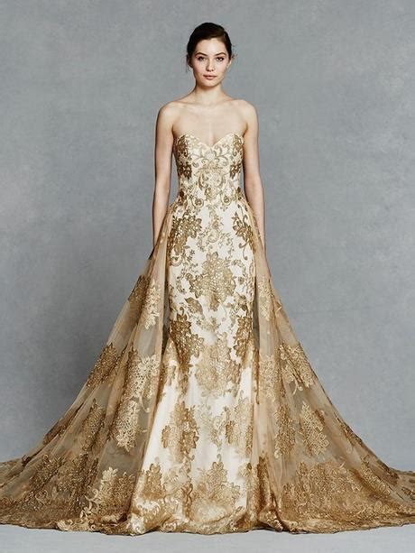 Gold Wedding Dresses 2019