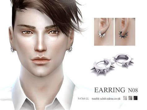 Sims 4 Ccs The Best Earrings For Males By S Club