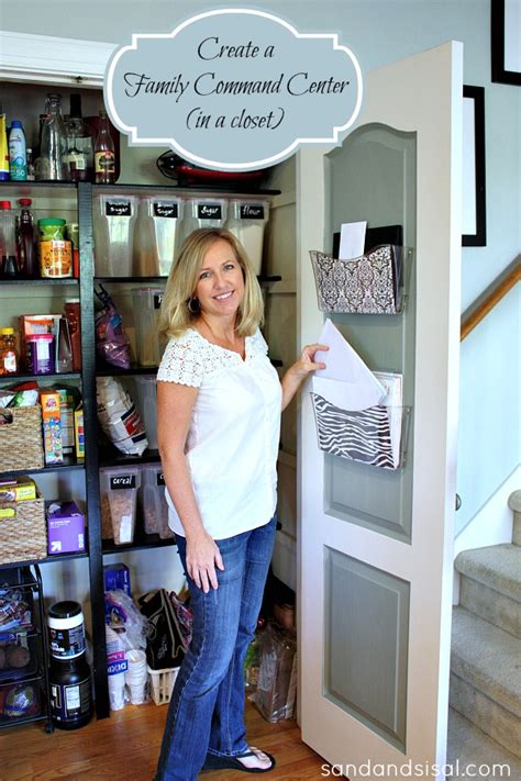 Ready to organize your command center and board? Family Command Center in a Closet - Sand and Sisal