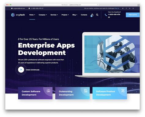 software website templates