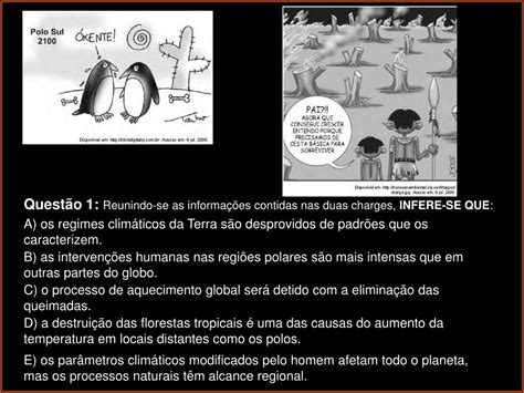 Reunindo-se As Informações Contidas Nas Duas Charges Infere-se Que