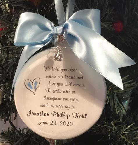 Miscarriage Memorial Ornament Baby Keepsake We Hold You Etsy