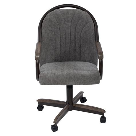Casual Dining Cushion Swivel And Tilt Rolling Caster Chair On Sale