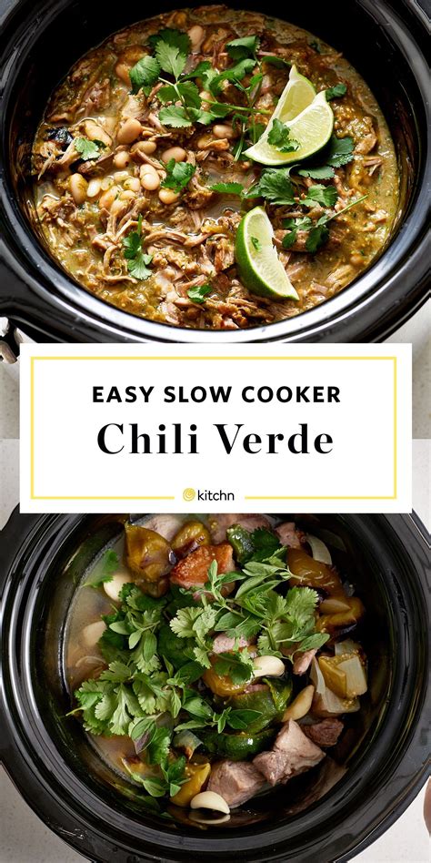 Slow Cooker Chili Verde Recipe Slow Cooker Chili Verde Slow Cooker Chili Easy Chili Verde Pork