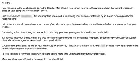 Cold Email Template 7 Cold Email Examples That Guarantee