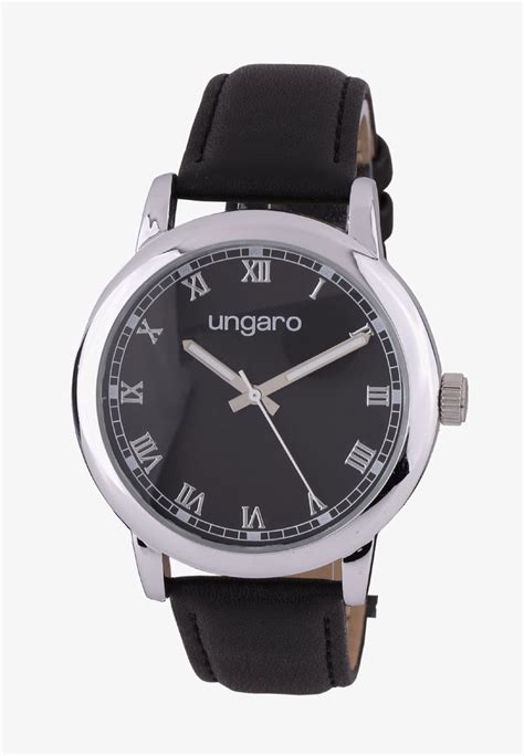 Ungaro Primo Watch Leather Blackblack Zalandoie