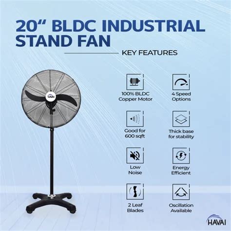 Bldc Pedestal Fan 20 Inch 60 W At Rs 8490piece In Navi Mumbai Id