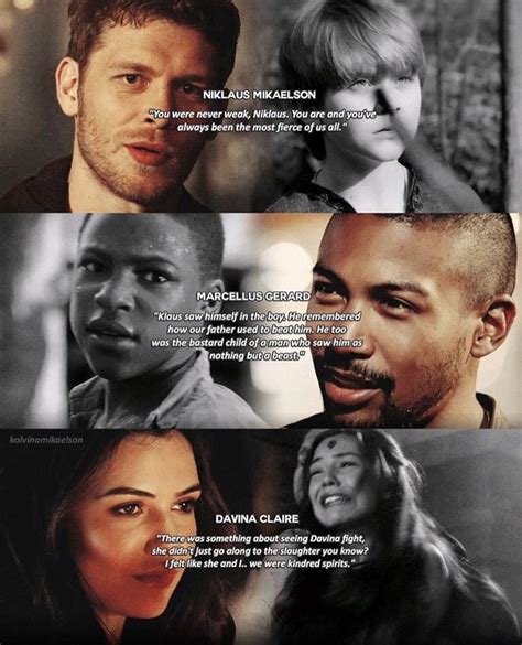 Despite the mythical and unrealistic characters of vampires, werewolves, witches…etc., the vampire diaries is filled with lessons on love, life, loss and heartbreak. The Originals: Klaus, Marcel, & Davina | Vampire diaries ...