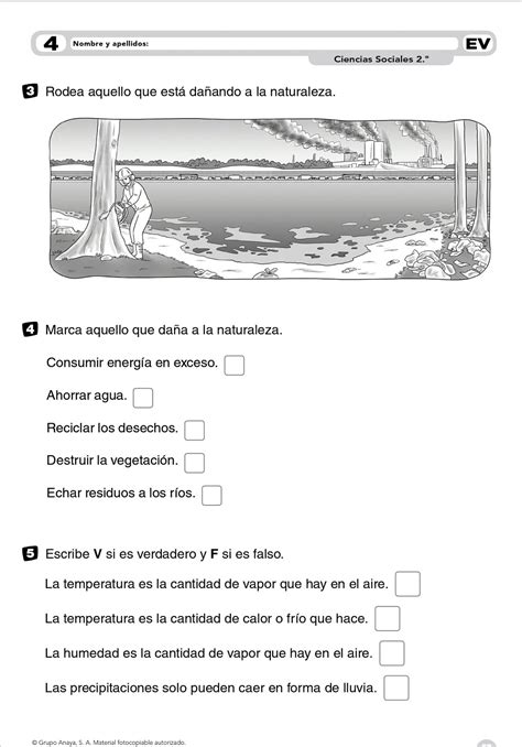 Mi Maestra Rocío Fichas De Repaso De Sociales Y Naturales