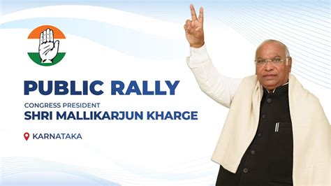 Live Congress President Shri Mallikarjun Kharge Addresses The Public