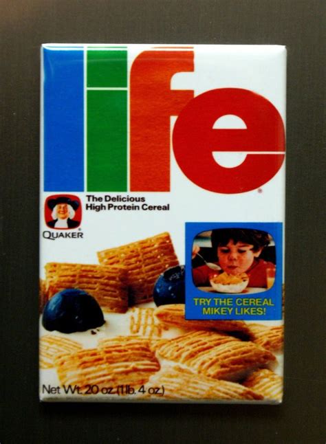 Quaker Life Cereal Refrigerator Fridge Magnet Mikey Like It Commercial