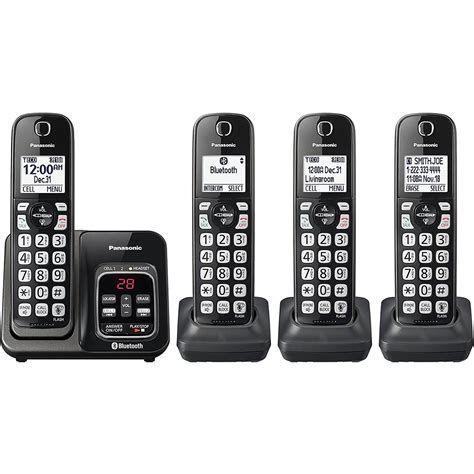 Panasonic Link2cell Bluetooth Cordless Phone With Voice Assist And