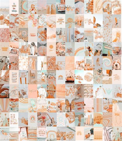 Peach Wall Collage Kit Artofit