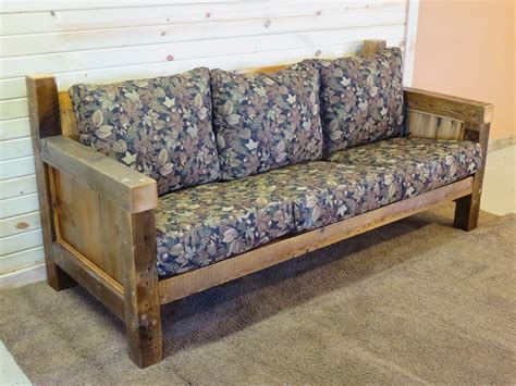Antique Barnwood Couch Sofa For Sale Vienna Woodworks