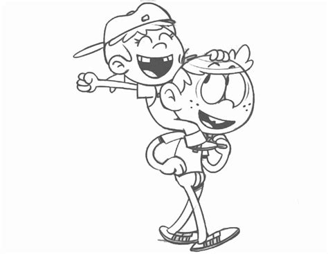 Lincoln And Lana Loud Coloring Page Download Print Or Color Online For Free