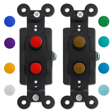 Color Knob Antique Style Push Button Light Switches