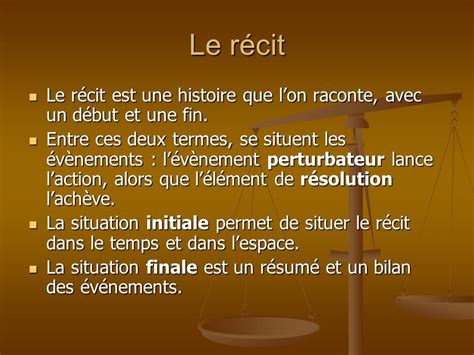 Le Récit Récit Raconter Littéraire